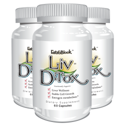 Delgado Protocol - Estroblock Liv D-Tox 60 caps (3 Pack) Save $17.35!!! Detox Products