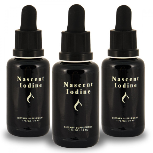 Nascent Iodine - 1oz (2% Strength) 30ml (3 Pack = 90ml) Save $25!!! Detox Products